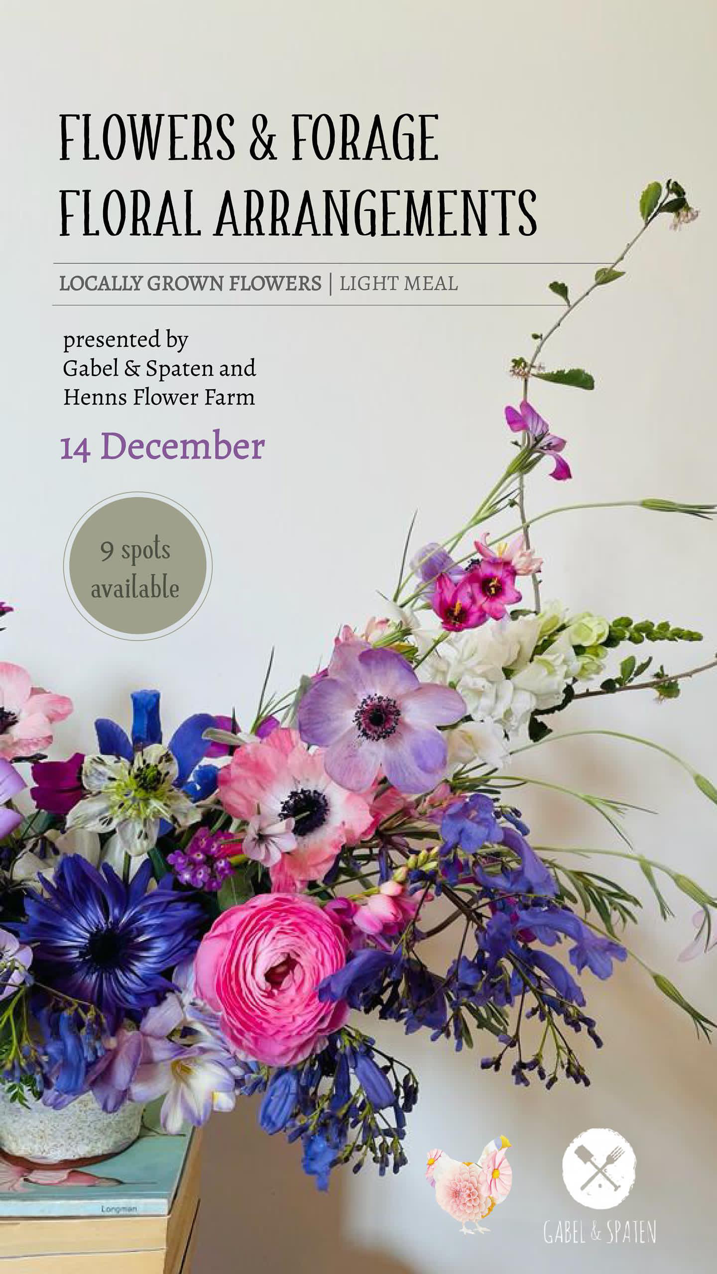 Flowers & Forage Floral Arrangements Workshop